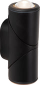 Lucide in - wall lampada da parete spot per interni esterni - led - 2x5w 2700k - ip65 - nero