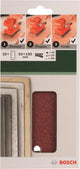 Set fogli abrasivi Bosch da 10 pezzi per levigatrici orbitali 93 x 185 mm - grana 60; 120; 180