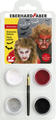 Set truccabimbi Eberhard faber - diavolo dracula - bianco, rosso, argento, nero - ef-579028