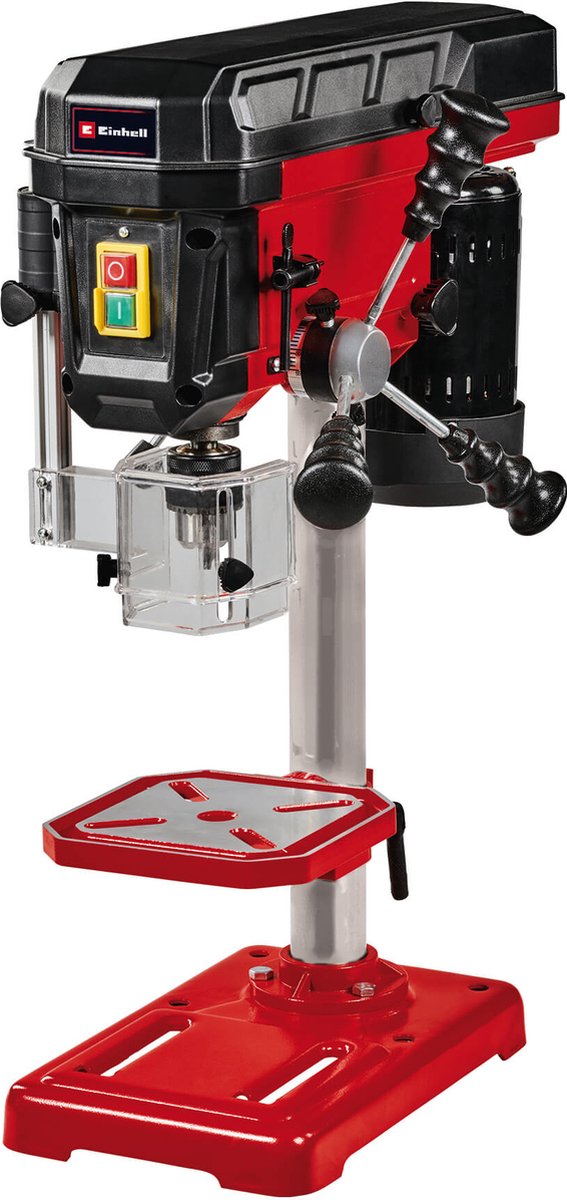 Trapano a colonna Einhell tc-bd 500 - 500 w - 300-2.410 t min - b16 - mandrino autoserrante: ø1,5-13 mm - max. profondità di foratura: 50 mm - tavola di foratura: 170x170 mm - la tavola di foratura è inclinabile, girevole e regolabile in altezza
