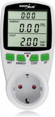 Greenblue - wattmeter met stopcontact max.16 a 3600w 230v | energieverbruiksmeter