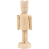 Figura di legno della compagnia creativa con corona, 13 cm