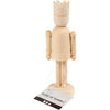 Figura di legno della compagnia creativa con corona, 13 cm