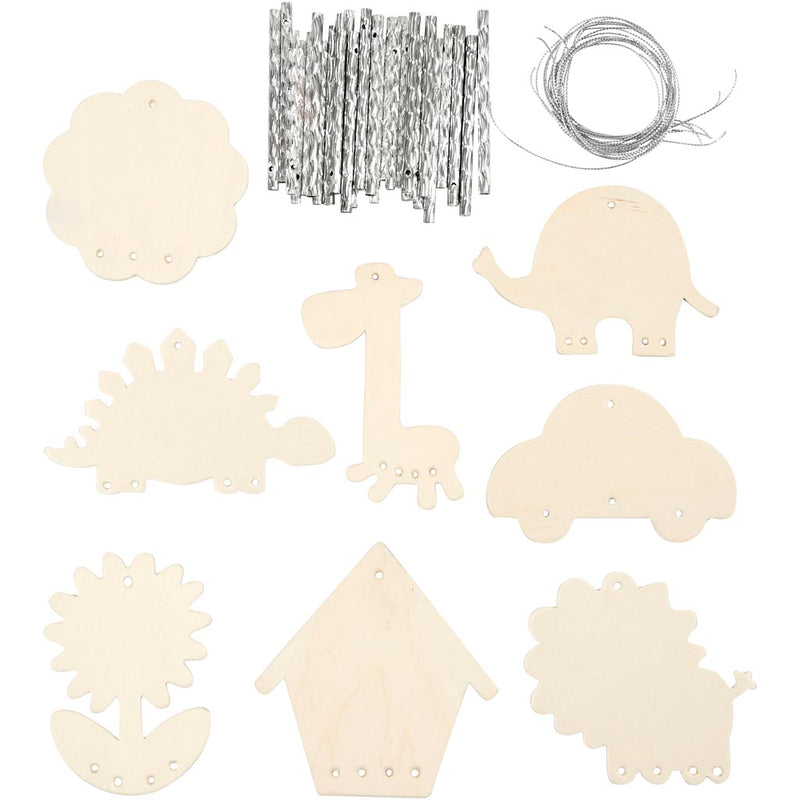 Campanas de viento Creativ Company, tamaño 9-14 cm, grosor 2 mm, 24 piezas 1 caja