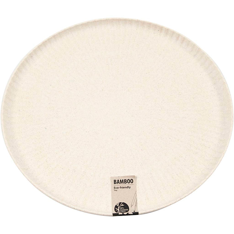 Bandeja de la compañía Creativ alrededor de fibras de bambú, 30 cm