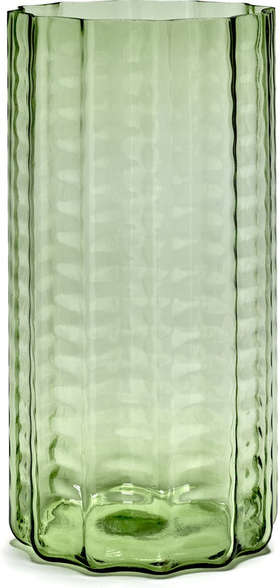 Serax - ruben deriemaeker olas - jarrón - verde transparente - 18 ø - h 35cm - 2,88kg