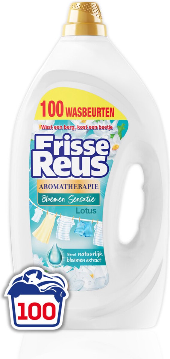 Fresh giant gel lotus - liquid detergent - white laundry - bulk pack - 100 washes