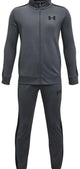 Tuta da ginnastica da ragazzo Under Armour Ua Rival in maglia grigia - grigio pece - nera