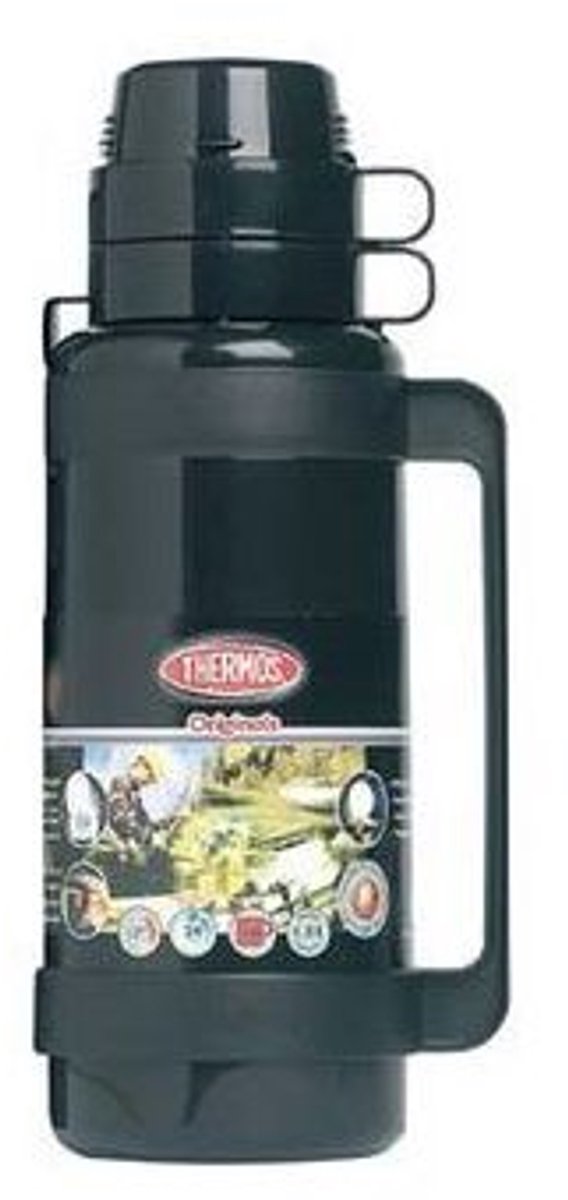 Thermos mondial isoleerfles - 1l - zwart