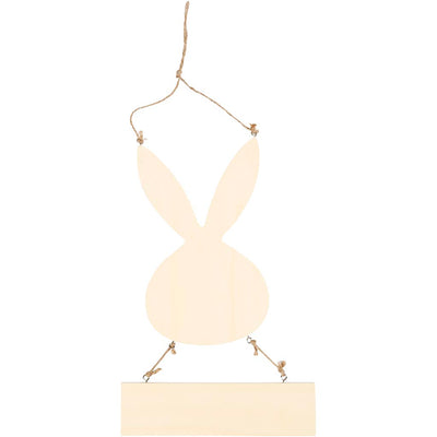 Coniglio Creative Company con piatto, h: 29,5 cm, l: 19,2 cm, 1 pezzo