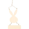 Coniglio Creative Company con piatto, h: 29,5 cm, l: 19,2 cm, 1 pezzo