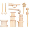 Creativ Company Small Wooden Accessories for Decoration Set, 13dlg.