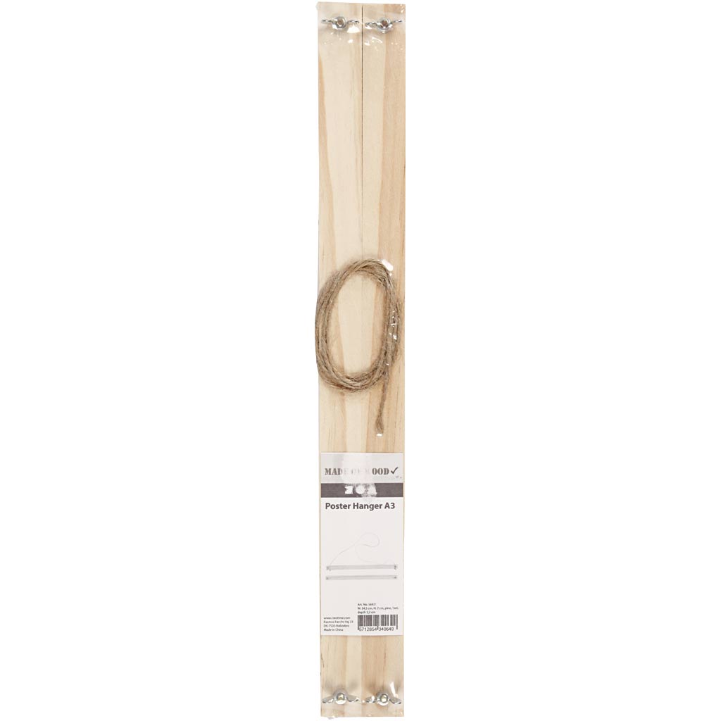 Conjunto de colgante de póster de madera de Creativ Company
