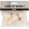 Creativ Company Wooden Mushroom, 3er.