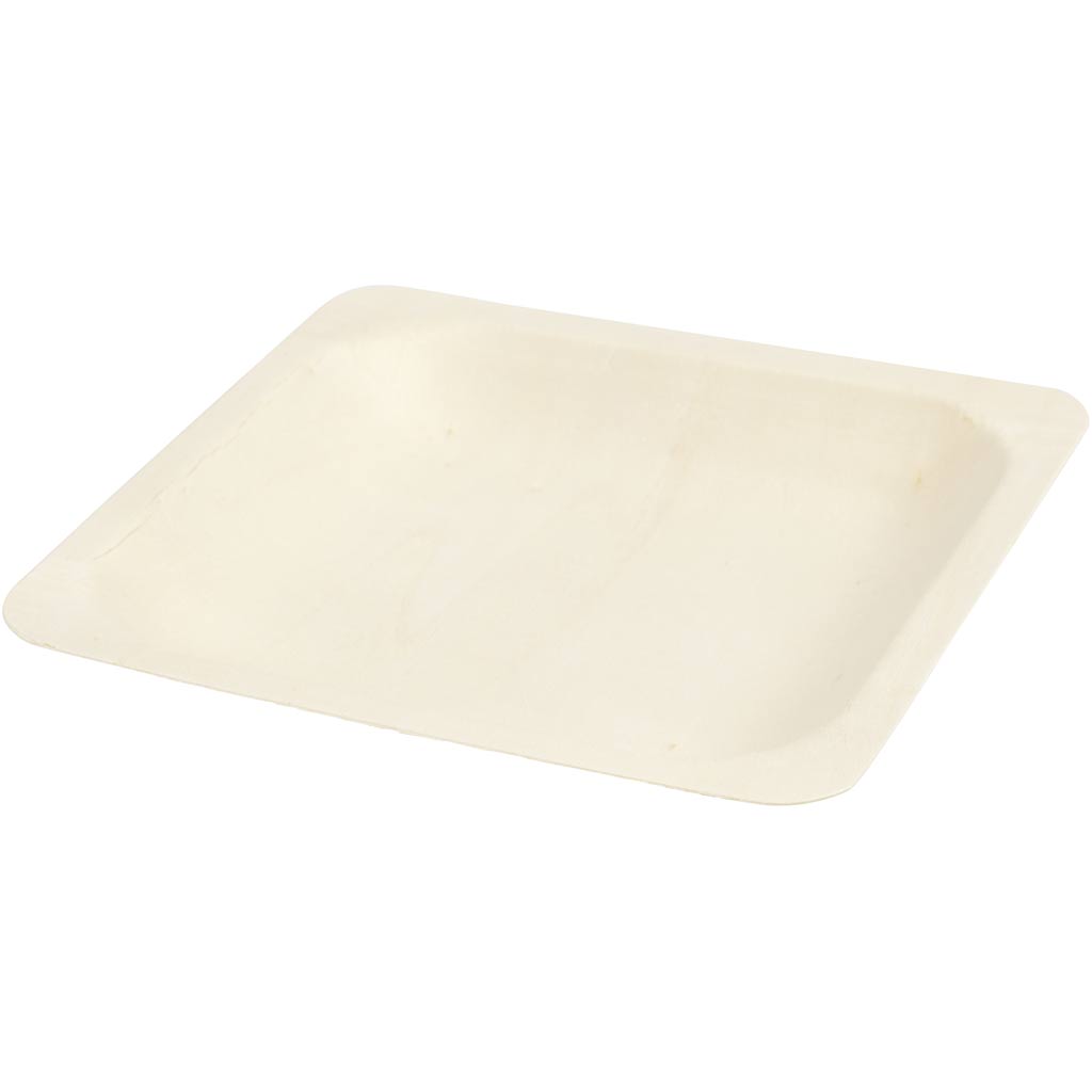 Creativ company plate, h: 2 cm, dimensions 14x14 cm, 12 pieces 1 box