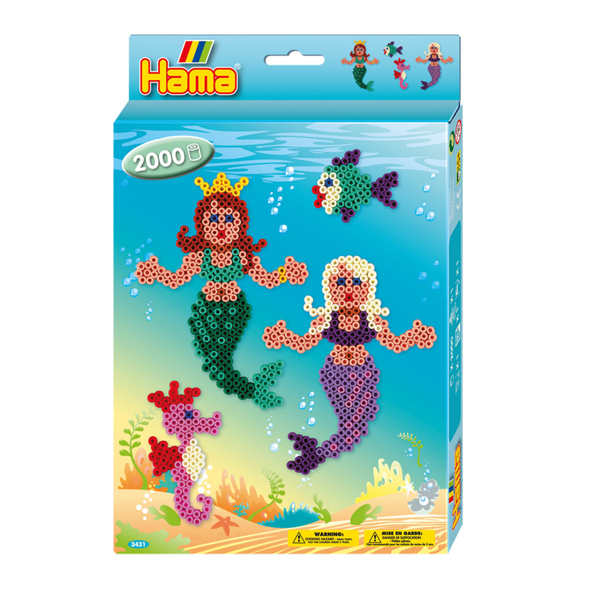 Hama Irrating Bead Set Mermaid, 2000st.