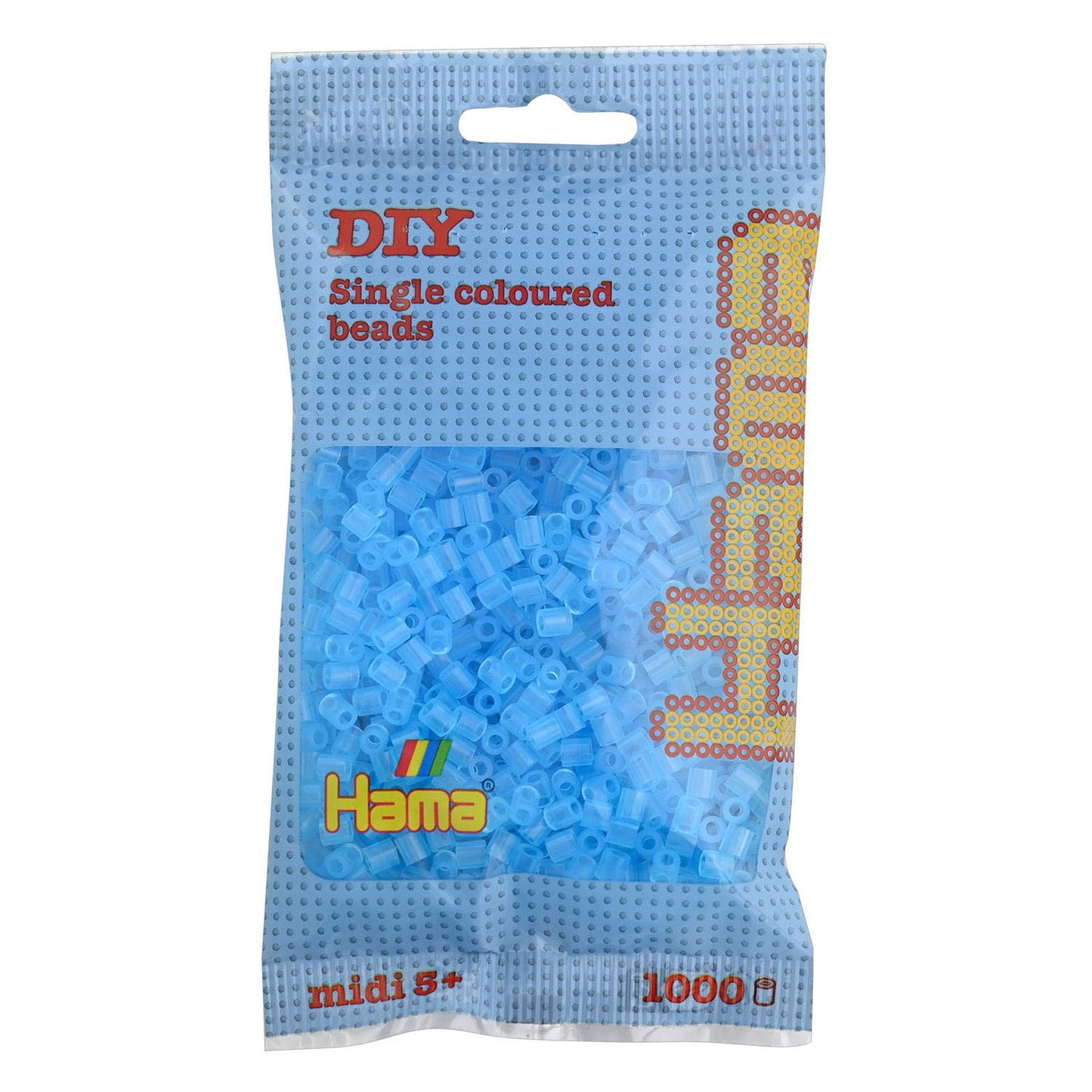 Hama Iron Beads Aqua Transparent (073), 1000.