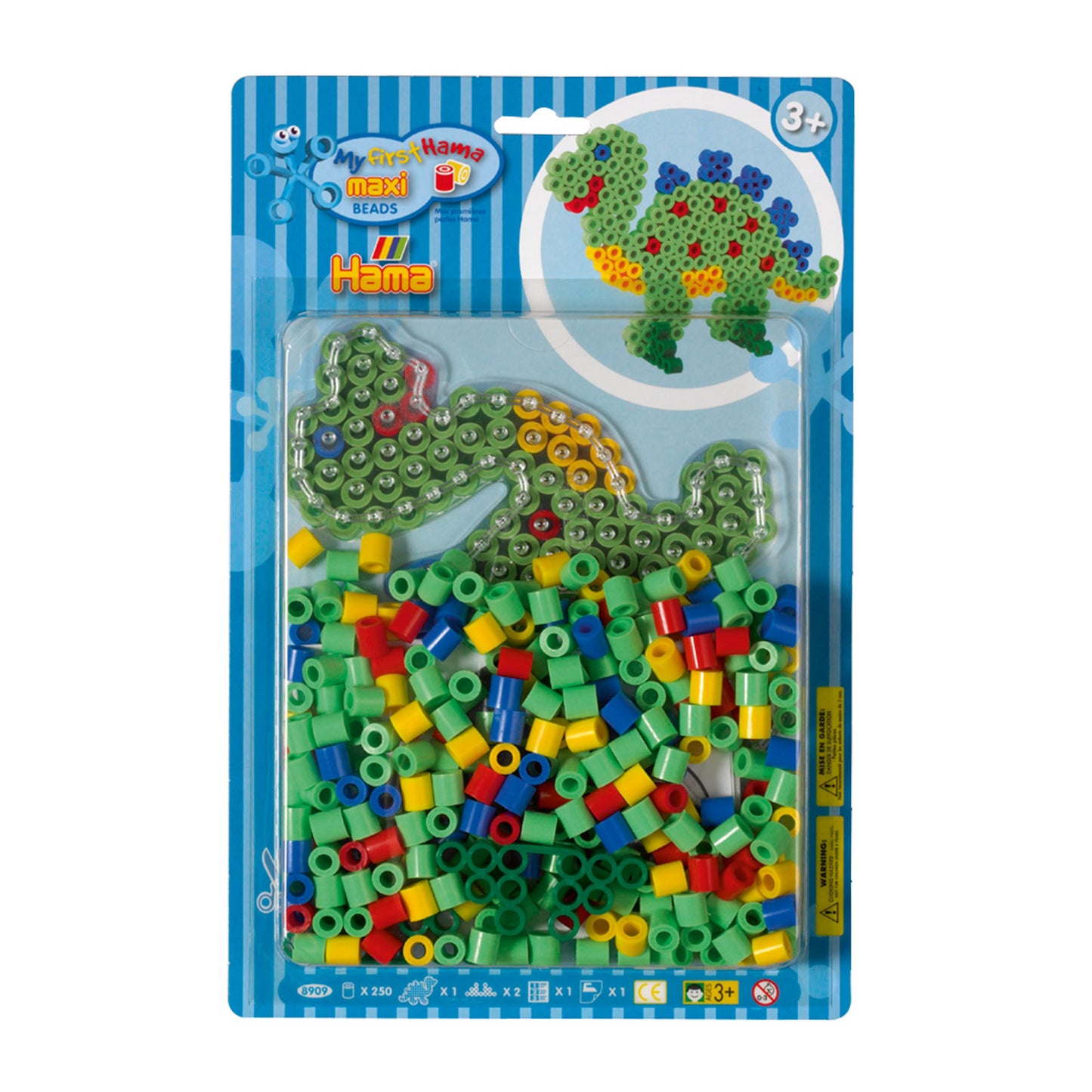 Hama String Bead Set Maxi Dino, 250st.