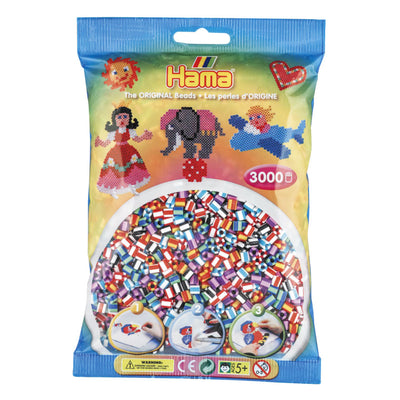 Hama String Bead Mix Striped (201-90), 3000.