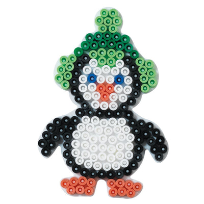 Pinguin de placa con cuentas de hierro