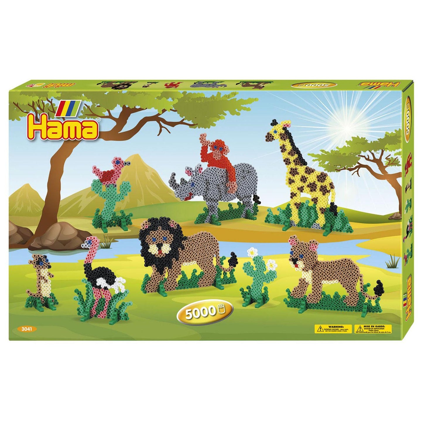 HAMA IRRONING BEAD SET SAFARI, 5000st.