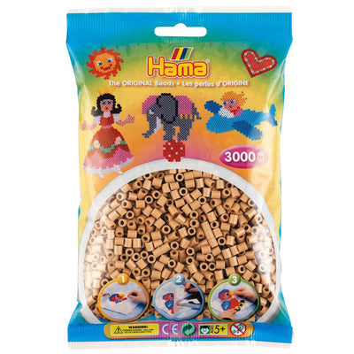 Hama Iron Beads Geelbruin (201-75), 3000.