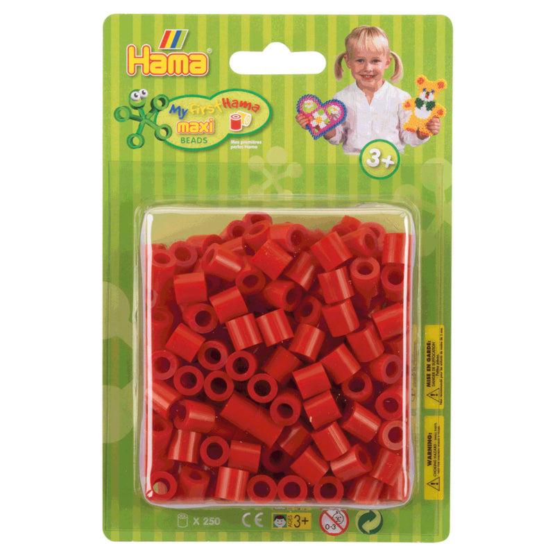 Hama maxi strijkkralen rood, 250st.