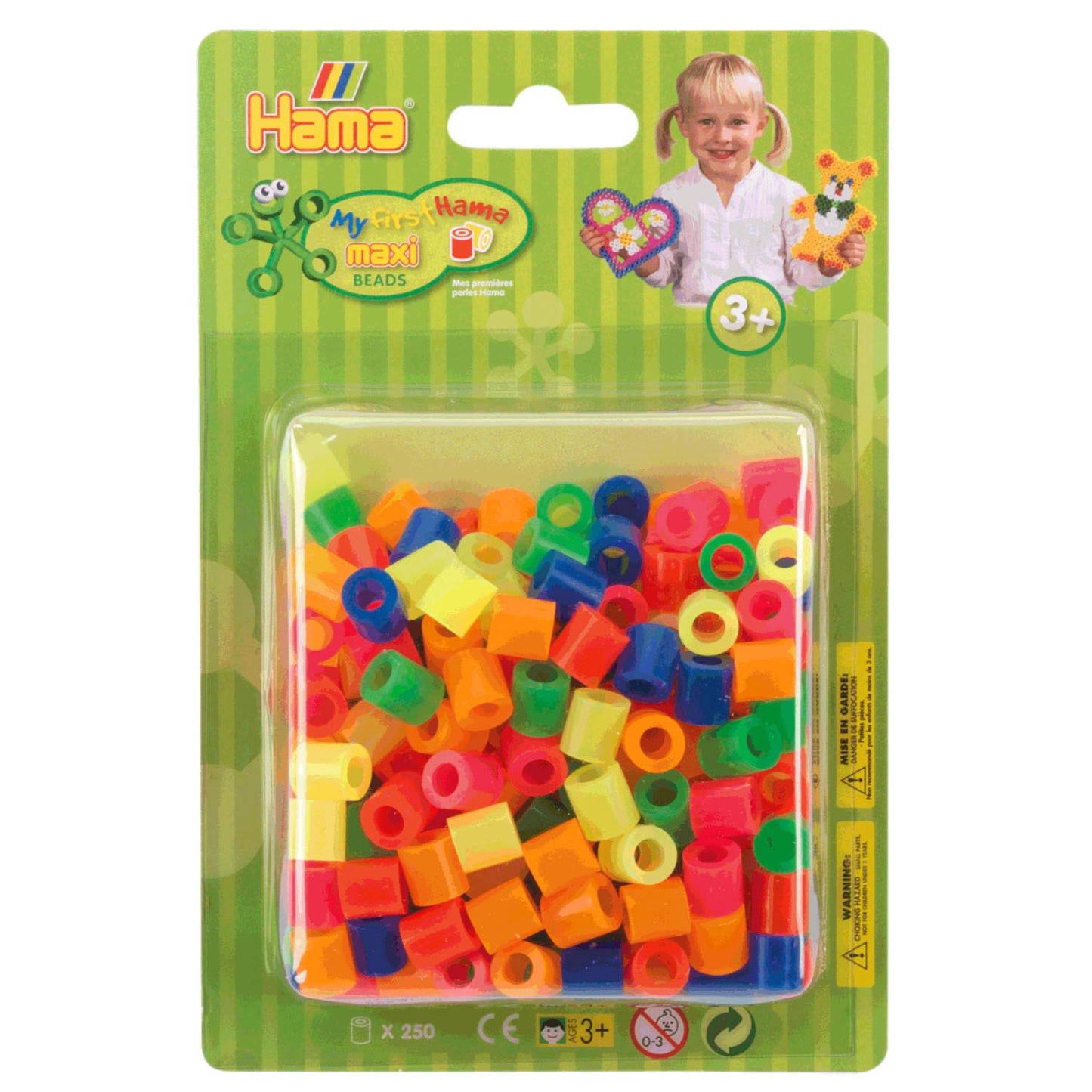 Hama Iron Beads Maxi Neon Mix (51), 250 °.