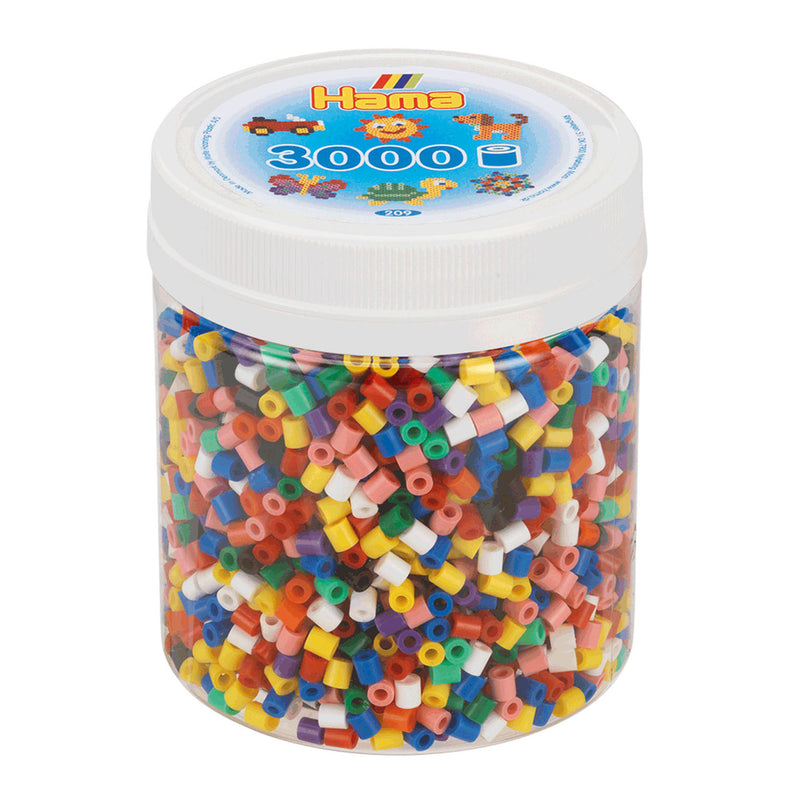 Hama Iron Beads in Jar Mix Standard (00), 3000.