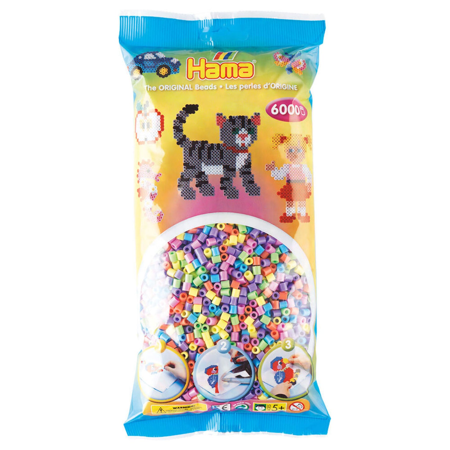 Hama Iron Beads Pastelmix, 6000.