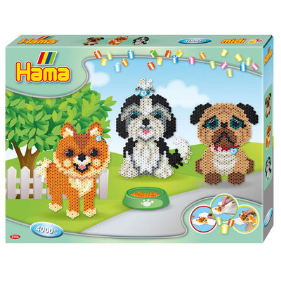 Hama strijkkralenset honden, 4000st.