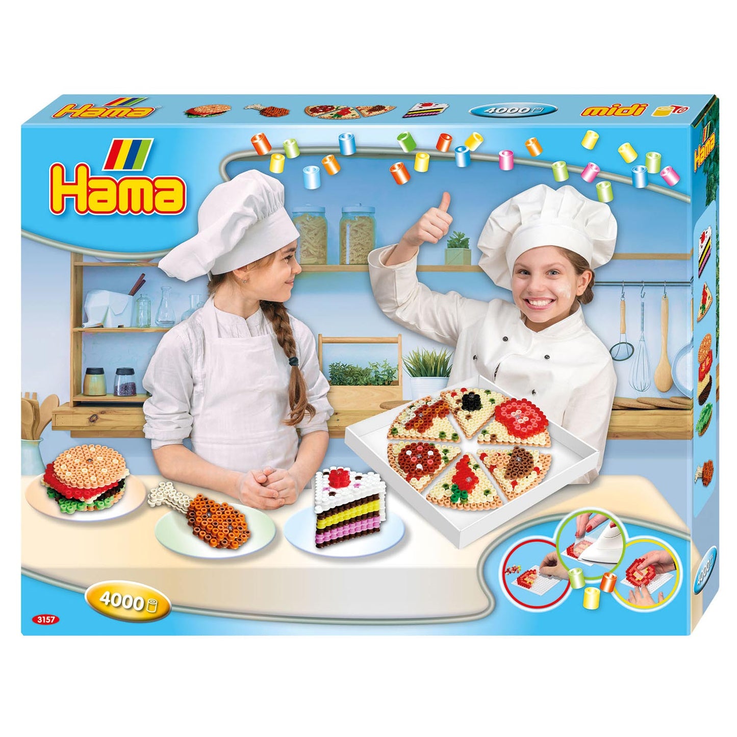 Snack set di talloni Hama String, 4000st.