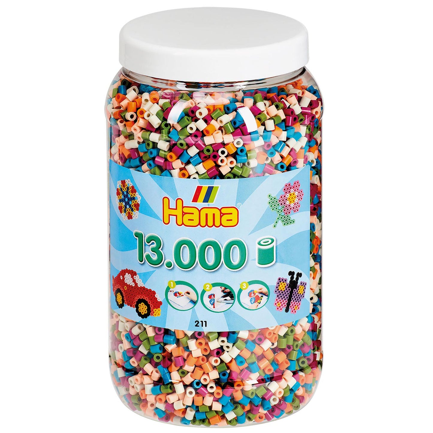 Hama Iron Beads in Pot Mix (58), 13,000.