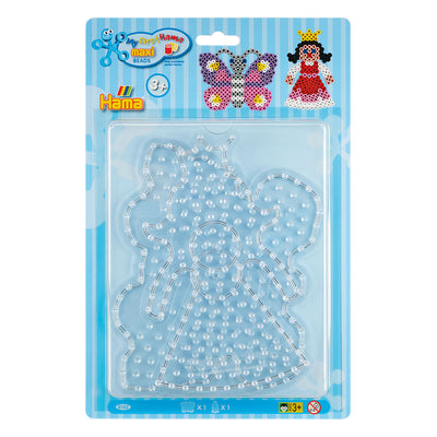 Hama maxi strijkkralenbordjes vlinder en prinses