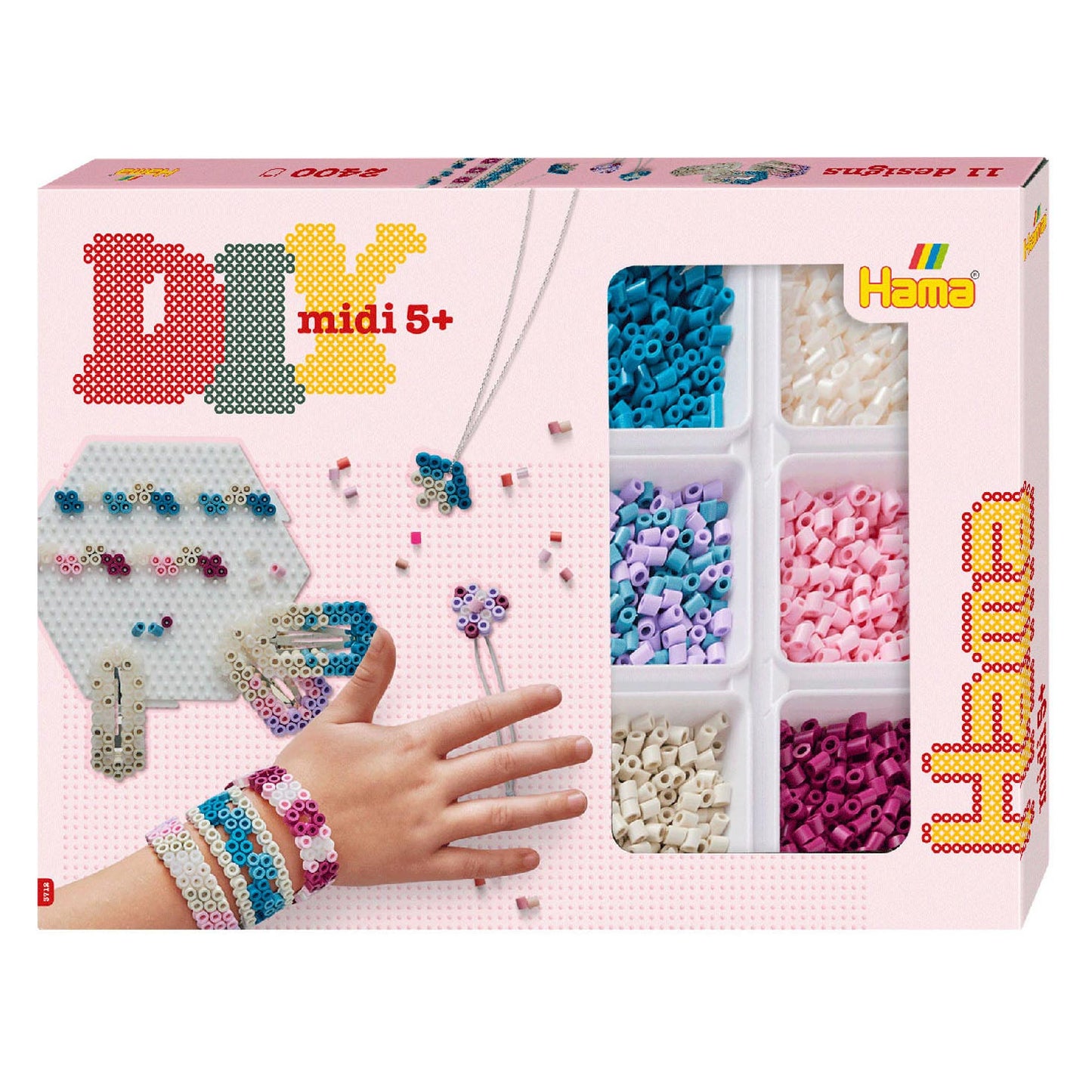 Hama midi strijkkralenset activity box 11 designs (2400st.)