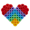 Hama Ironing Bead Set Maxi Square and Heart, 400º.