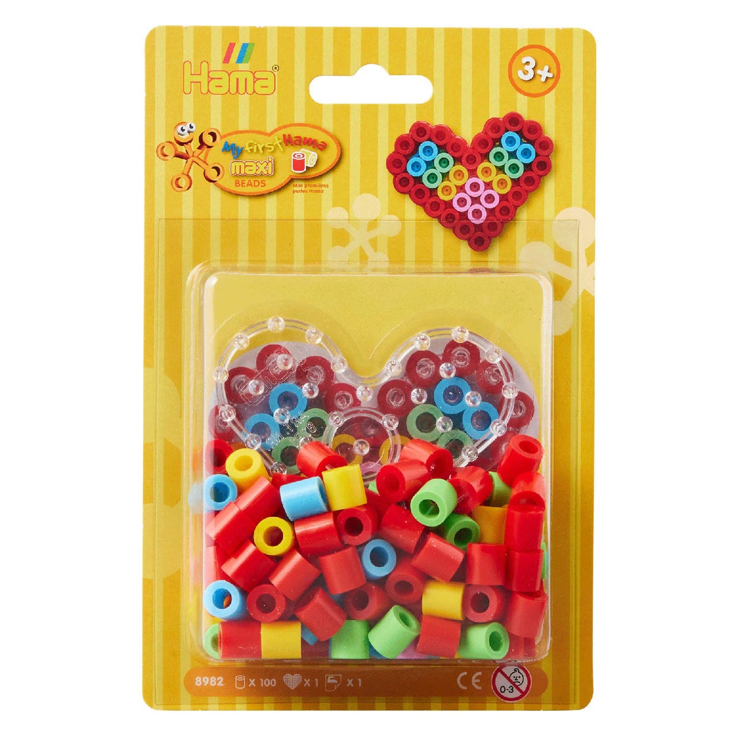 Hama Irrating Bead Set Maxi Hart, 100 °.