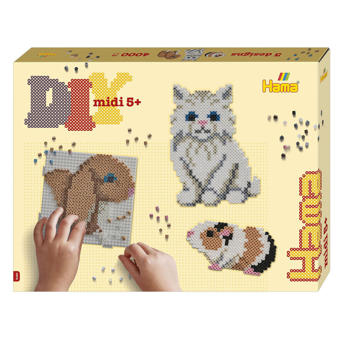 Hama strijkkralenset gift box schattige dieren, 4000st.