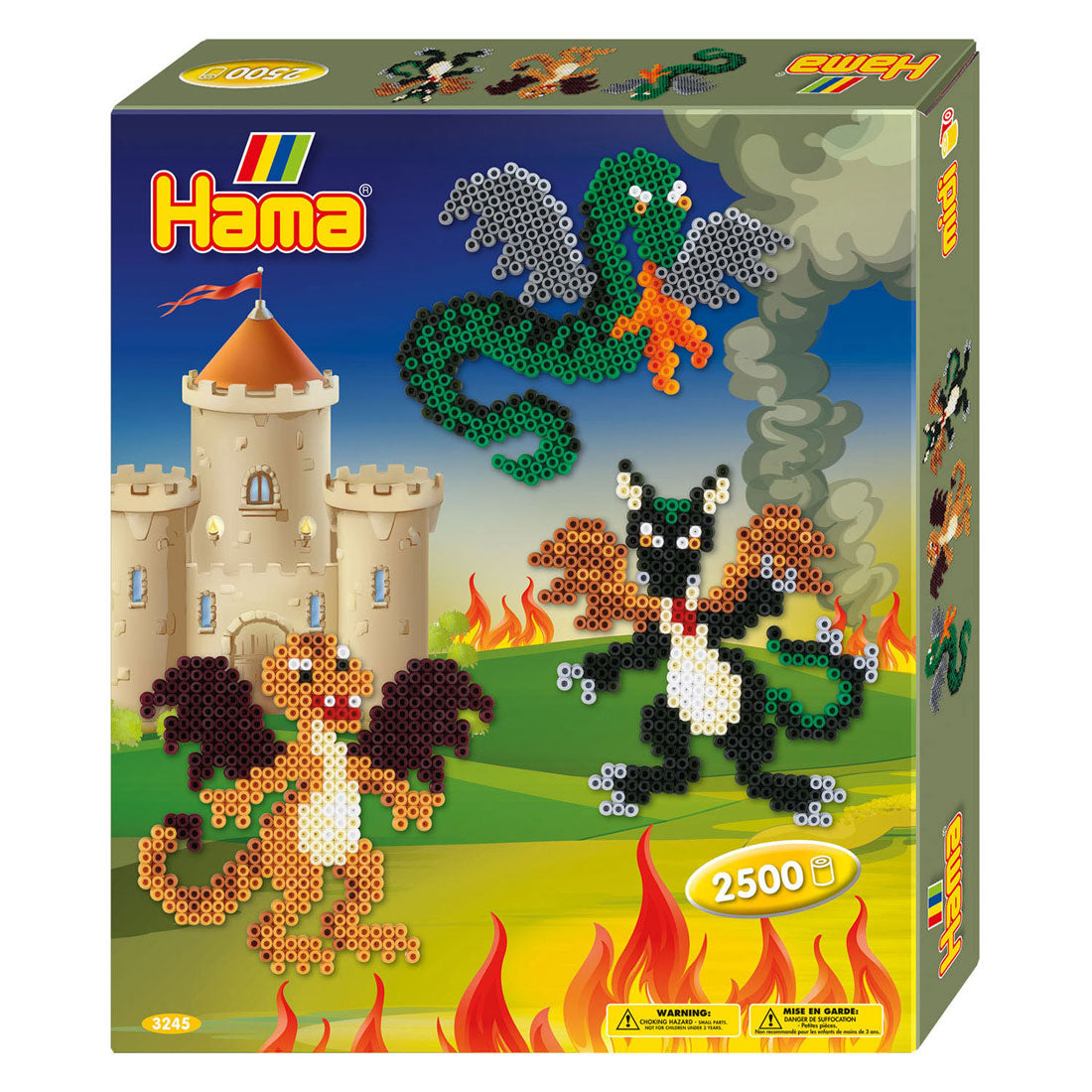 Hama strijkkralenset gift box draken, 2500st.