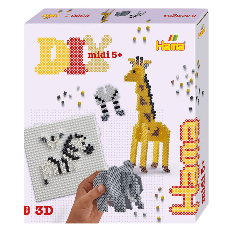 Hama Iron Bead Set Box Regalo 3D Safari