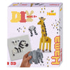 Hama strijkkralenset cadeau box 3d safari