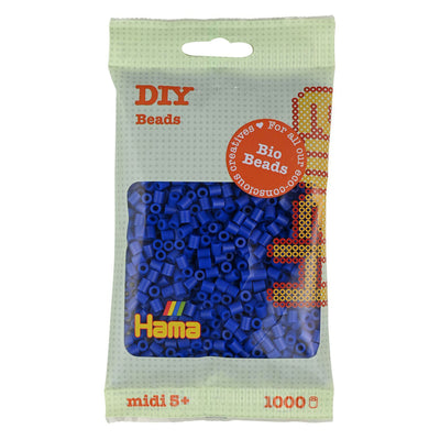 Hama bio strijkkralen blauw (008), 1000st.