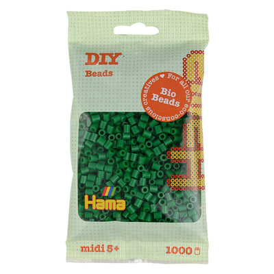 Hama Bio String Beads Green (010), 1000st.