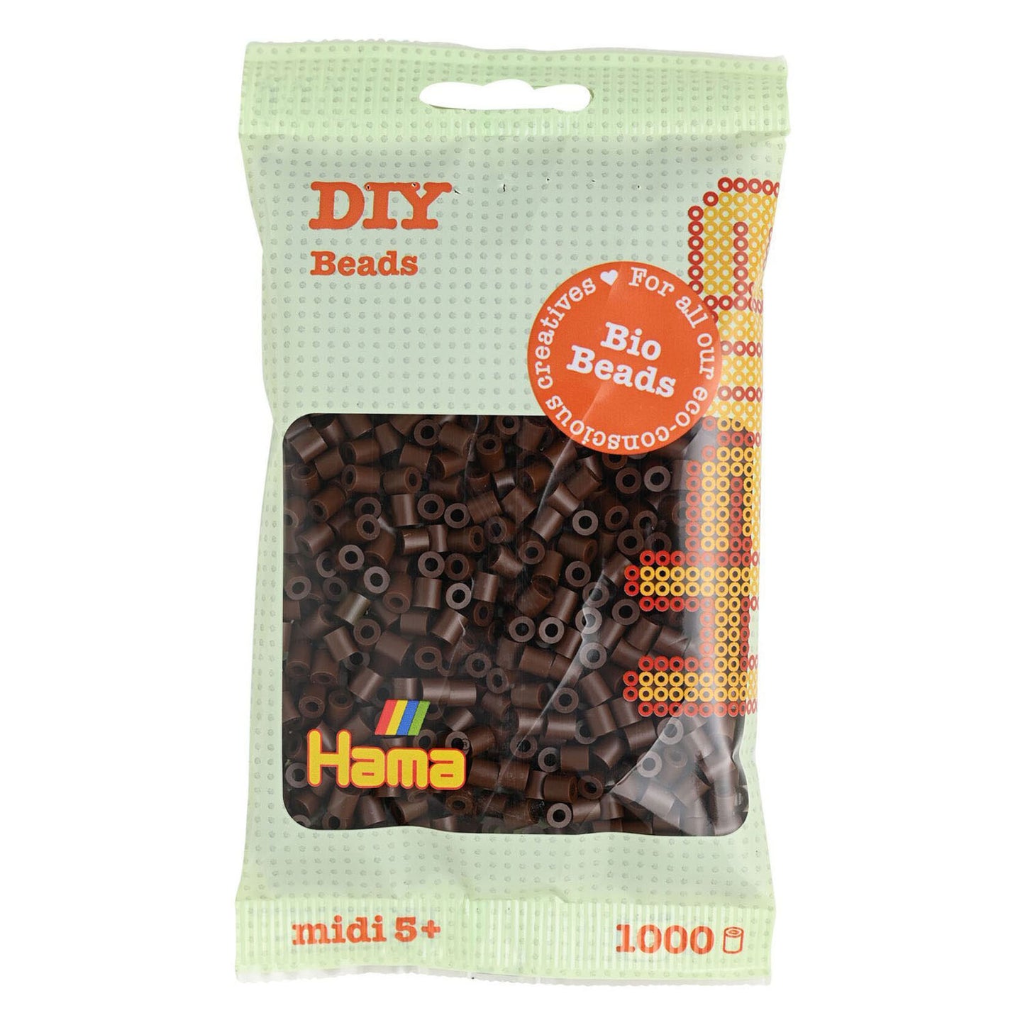 Hama Bio String Beads Brown (012), 1000st.