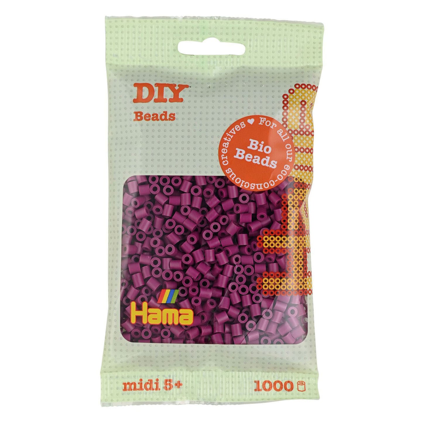 Hama Bio String Beads Plum (082), 1000st.