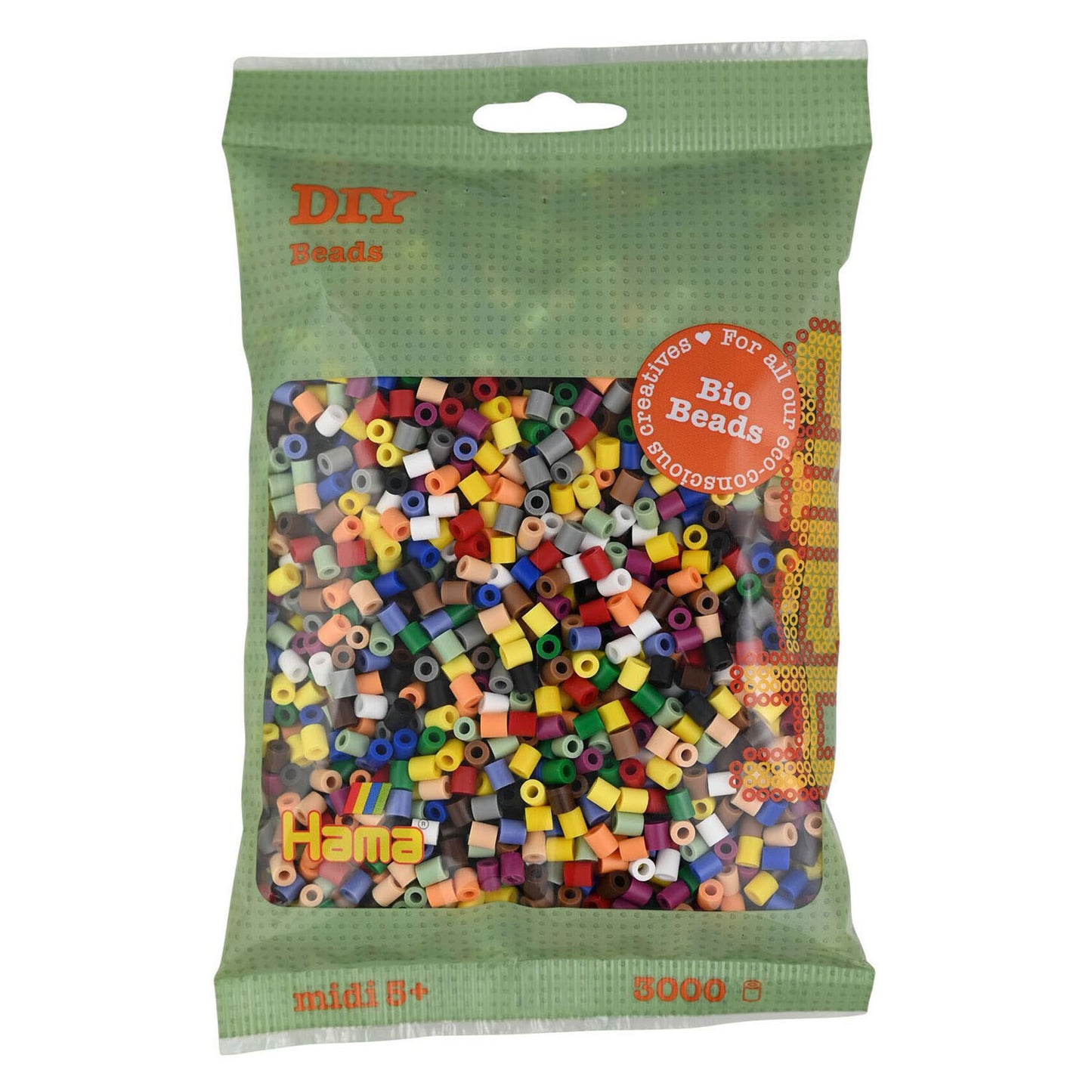 Hama Bio String Beads Color Mix (199), 3000st.