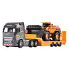 Autocarro Majorette Volvo FH16 con semirimorchio e pala gommata