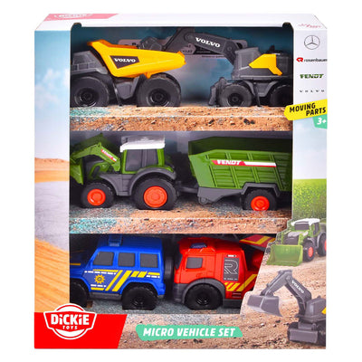 Veicoli Dickie Micro City Team, 6 pz.