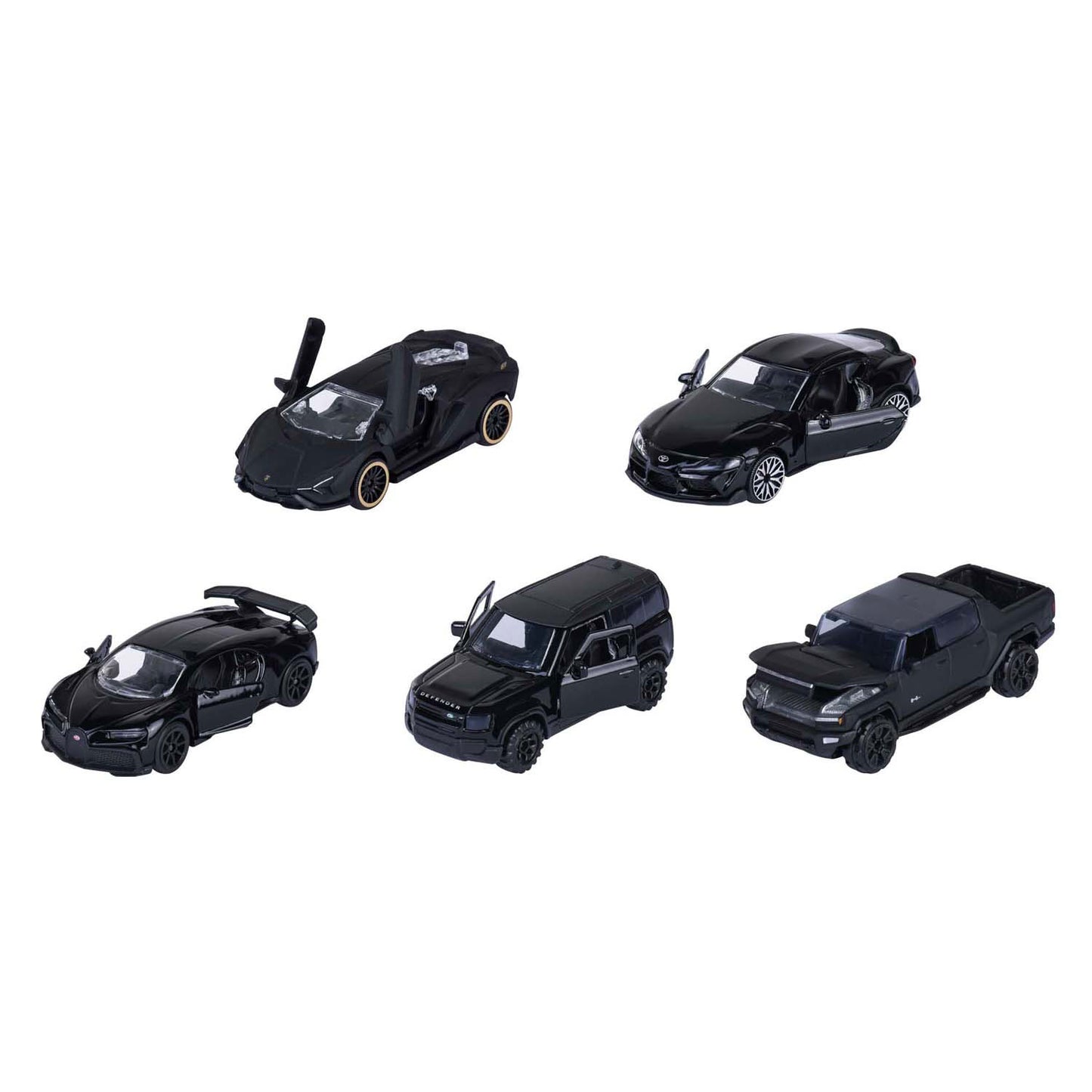 Majorette Black Edition Die-Cast Vehicles, 5dlg.