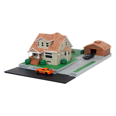 Giocattoli Jada Jada Fast Furious Nano Dom's House Diorama con veicoli